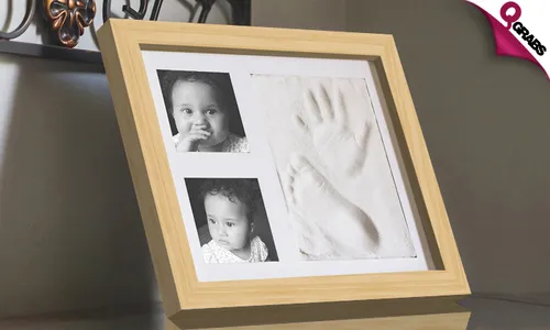 Baby Hand & Foot Print Memory Photo Frame!